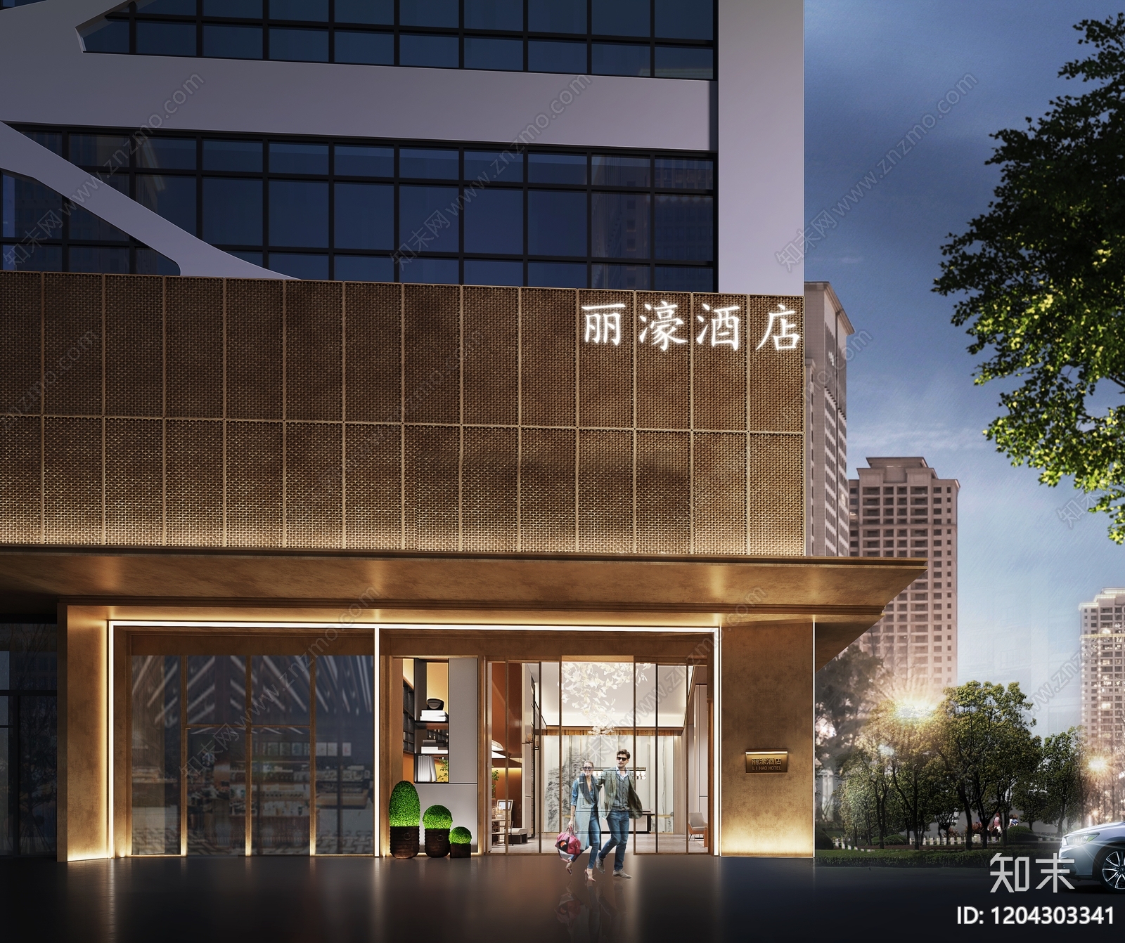 酒店施工图下载【ID:1204303341】