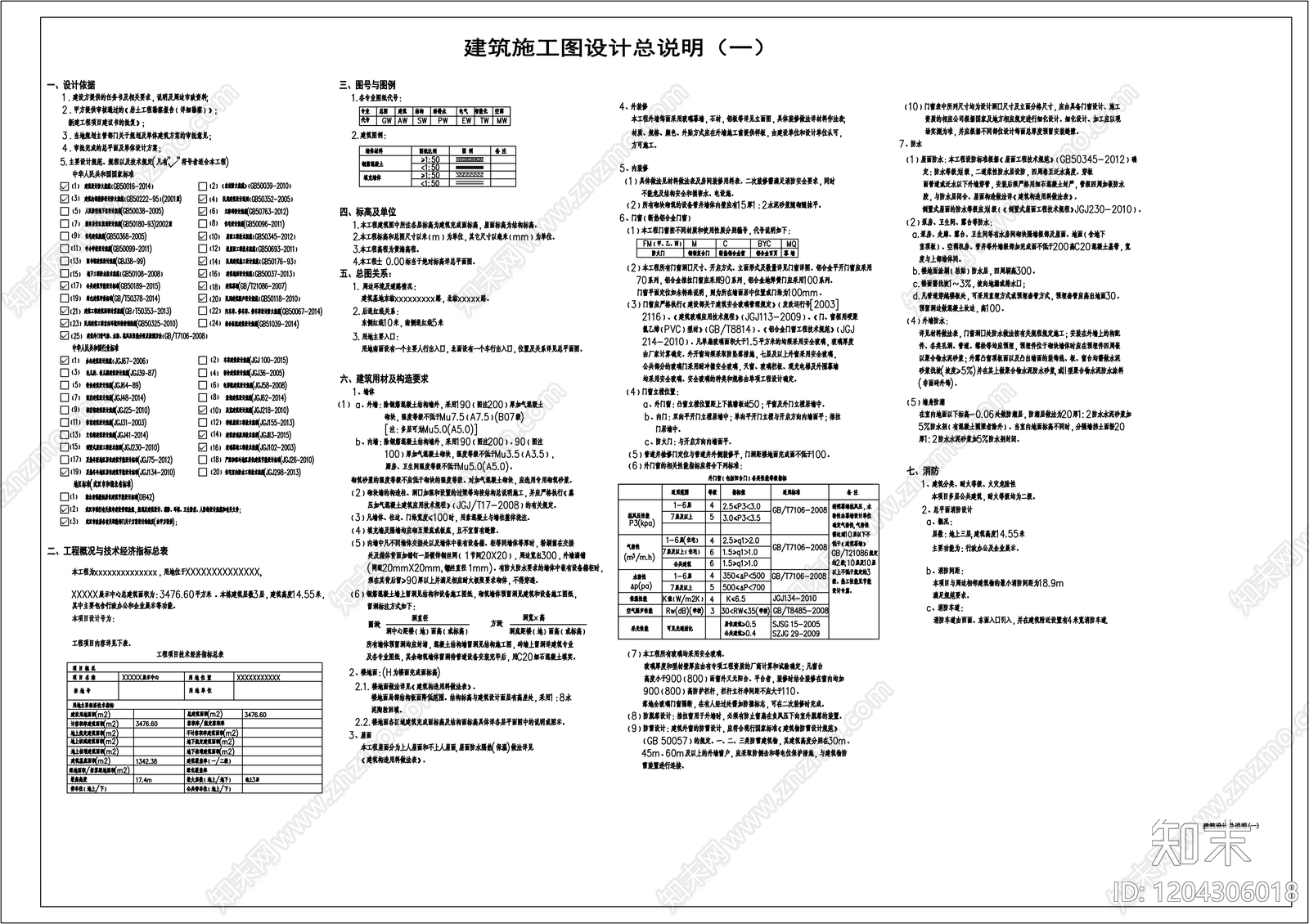 现代设计说明cad施工图下载【ID:1204306018】