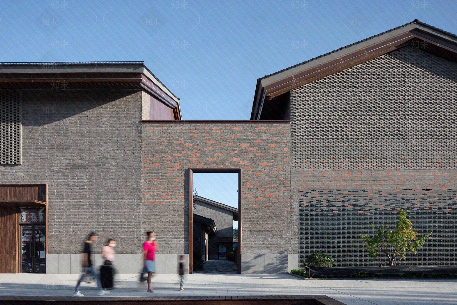 现代街道外景贴图下载【ID:1204308440】