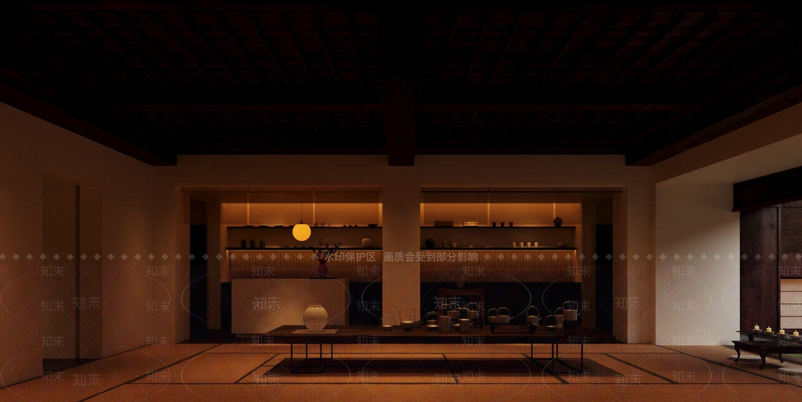 造型绿植室内景观3D模型下载【ID:1227330321】