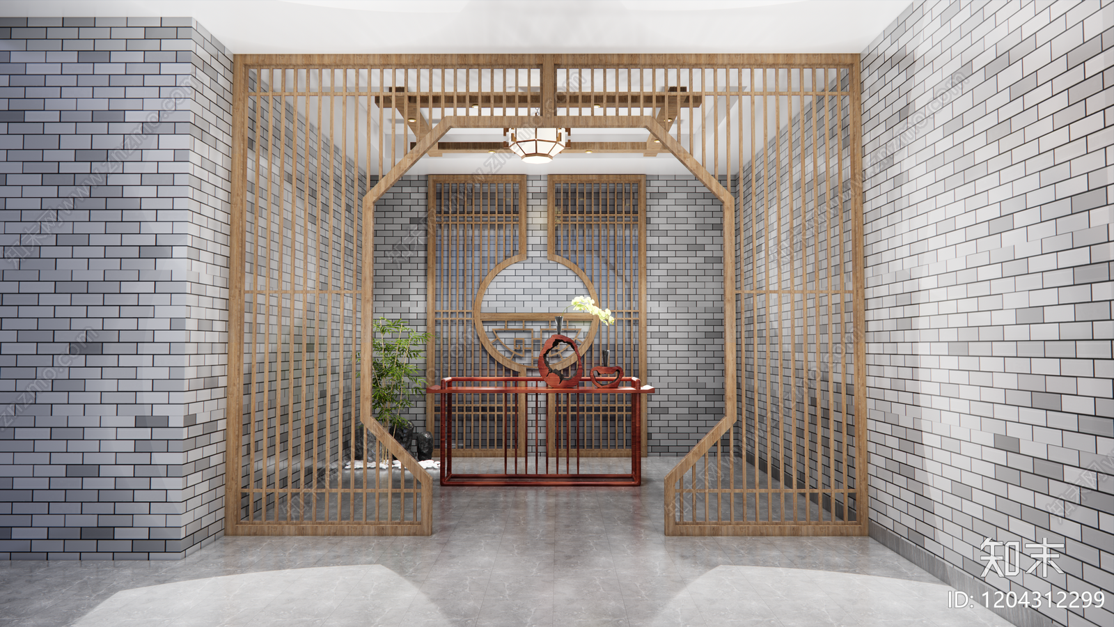 新中式原木其他景观小建筑SU模型下载【ID:1204312299】