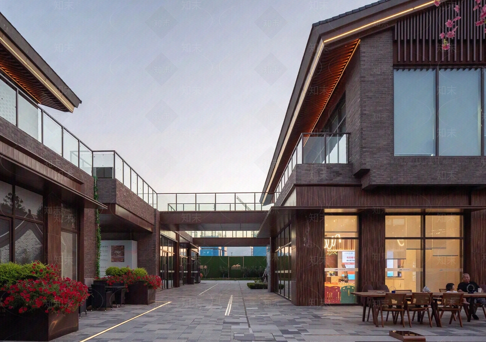 现代街道外景贴图下载【ID:1204314135】