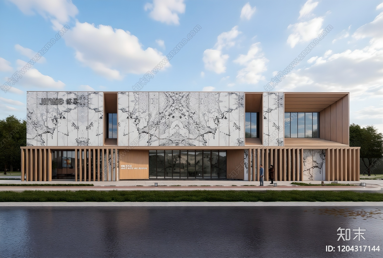 售楼处建筑SU模型精品下载_SketchUp模型_知末网