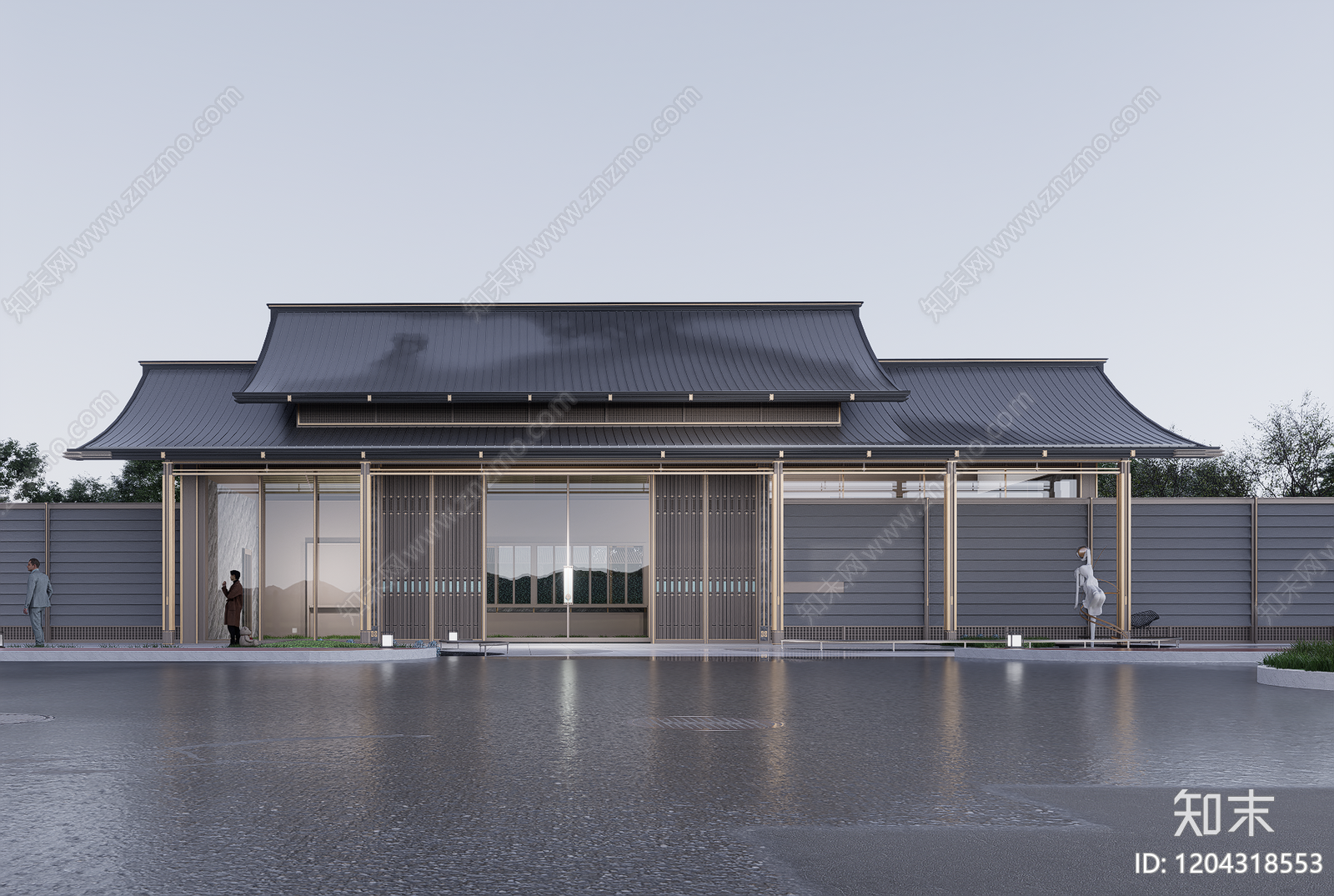 售楼处建筑SU模型精品下载_SketchUp模型_知末网