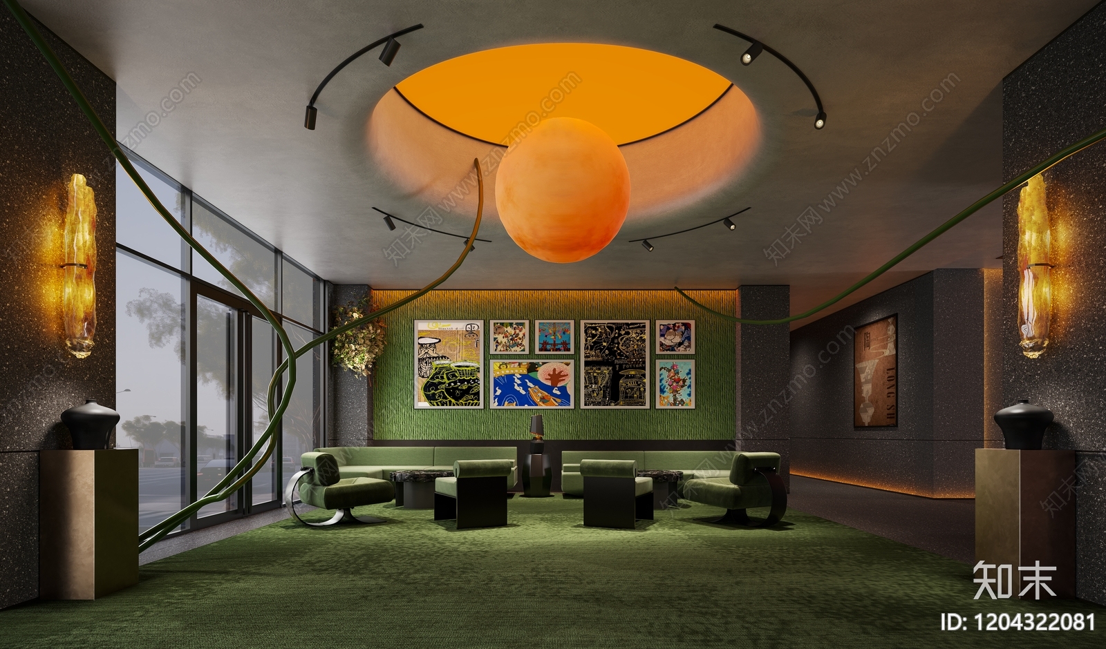现代酒店3D模型下载【ID:1204322081】