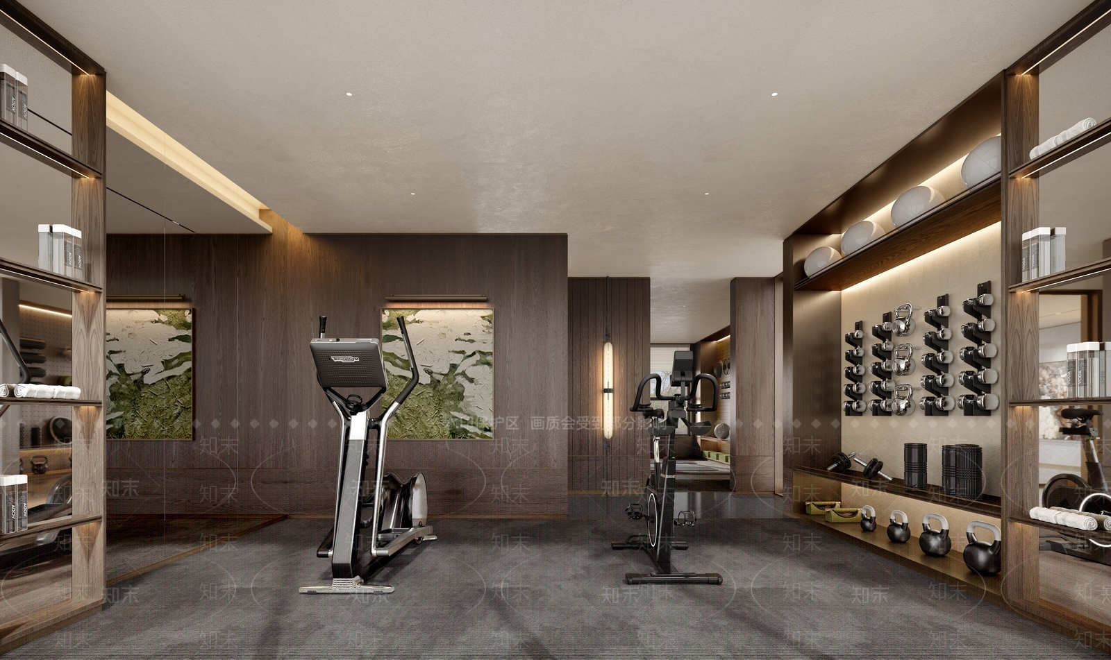 现代健身房3D模型下载【ID:1204331747】