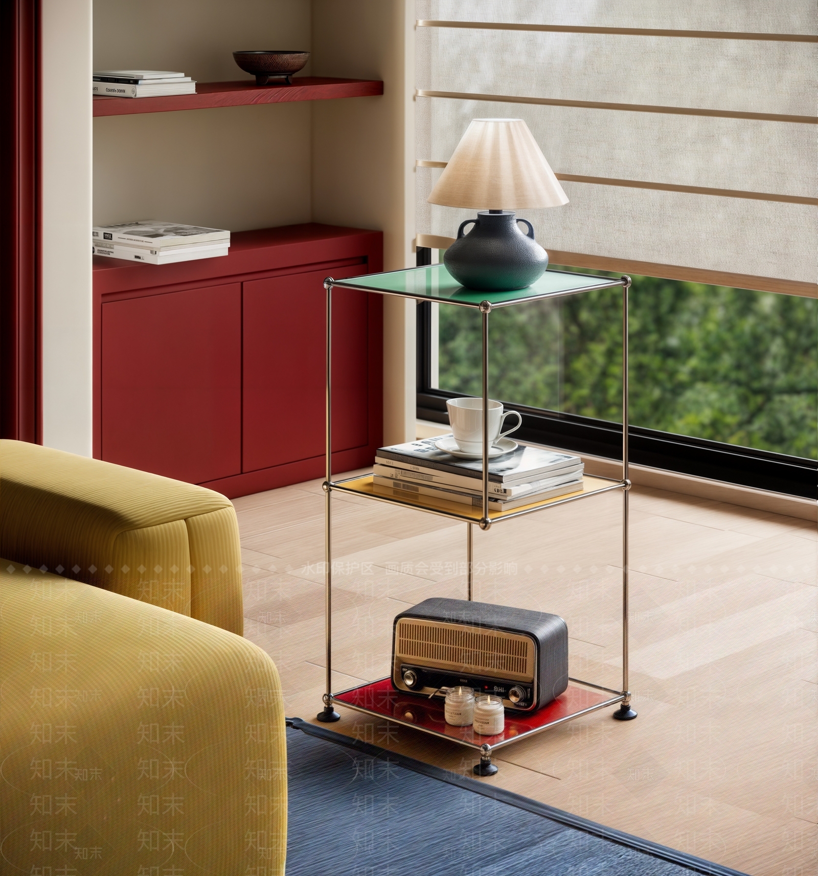 中古奶油边几SU模型下载【ID:1204536632】