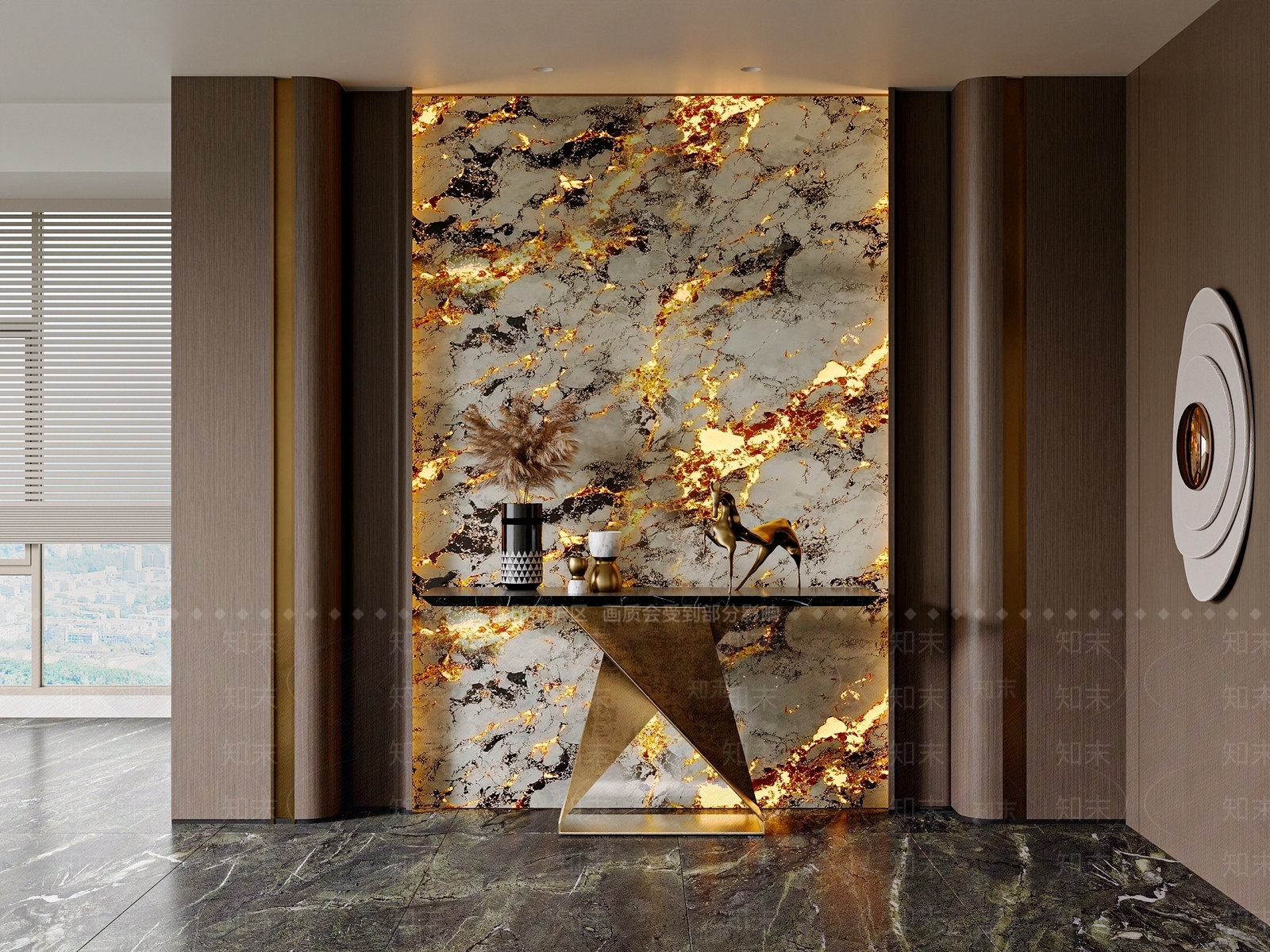 现代意式玄关3D模型下载【ID:1204334597】