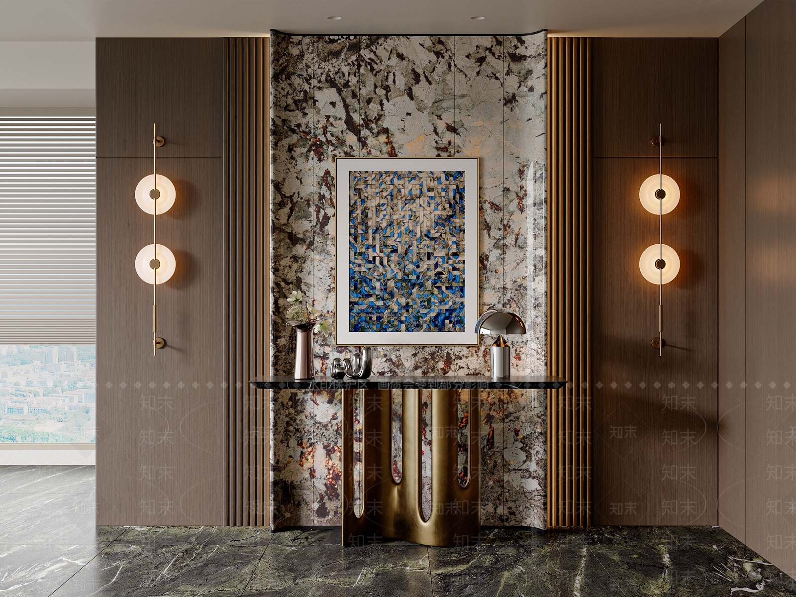 现代意式玄关3D模型下载【ID:1204334668】