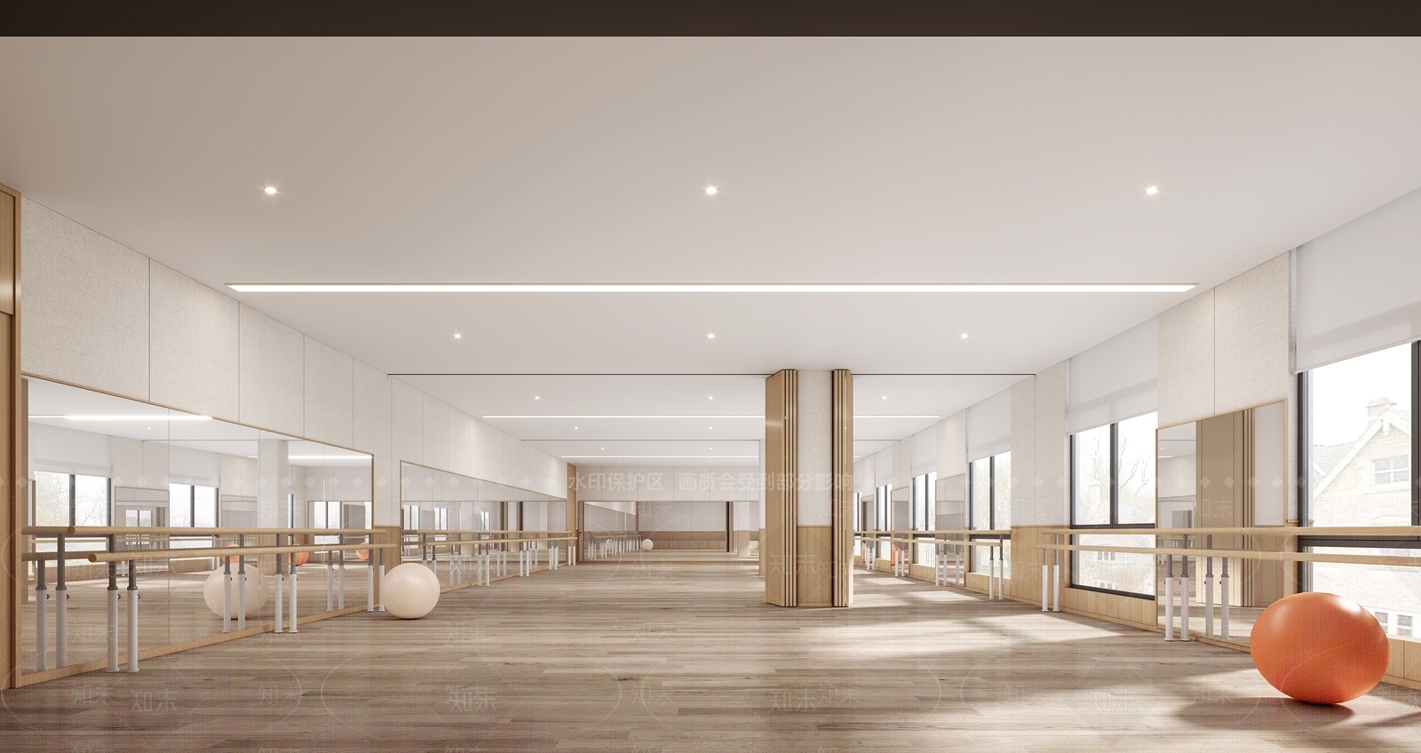 现代简约教室3D模型下载【ID:1204339778】