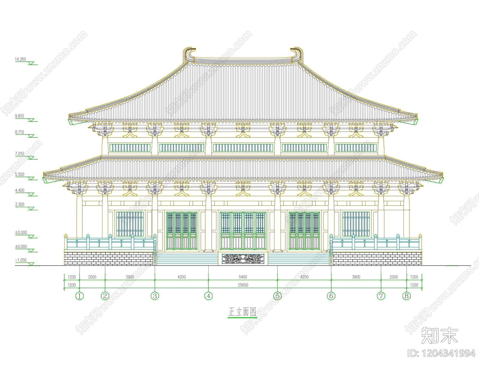 其他古建筑cad施工图下载【ID:1204341994】