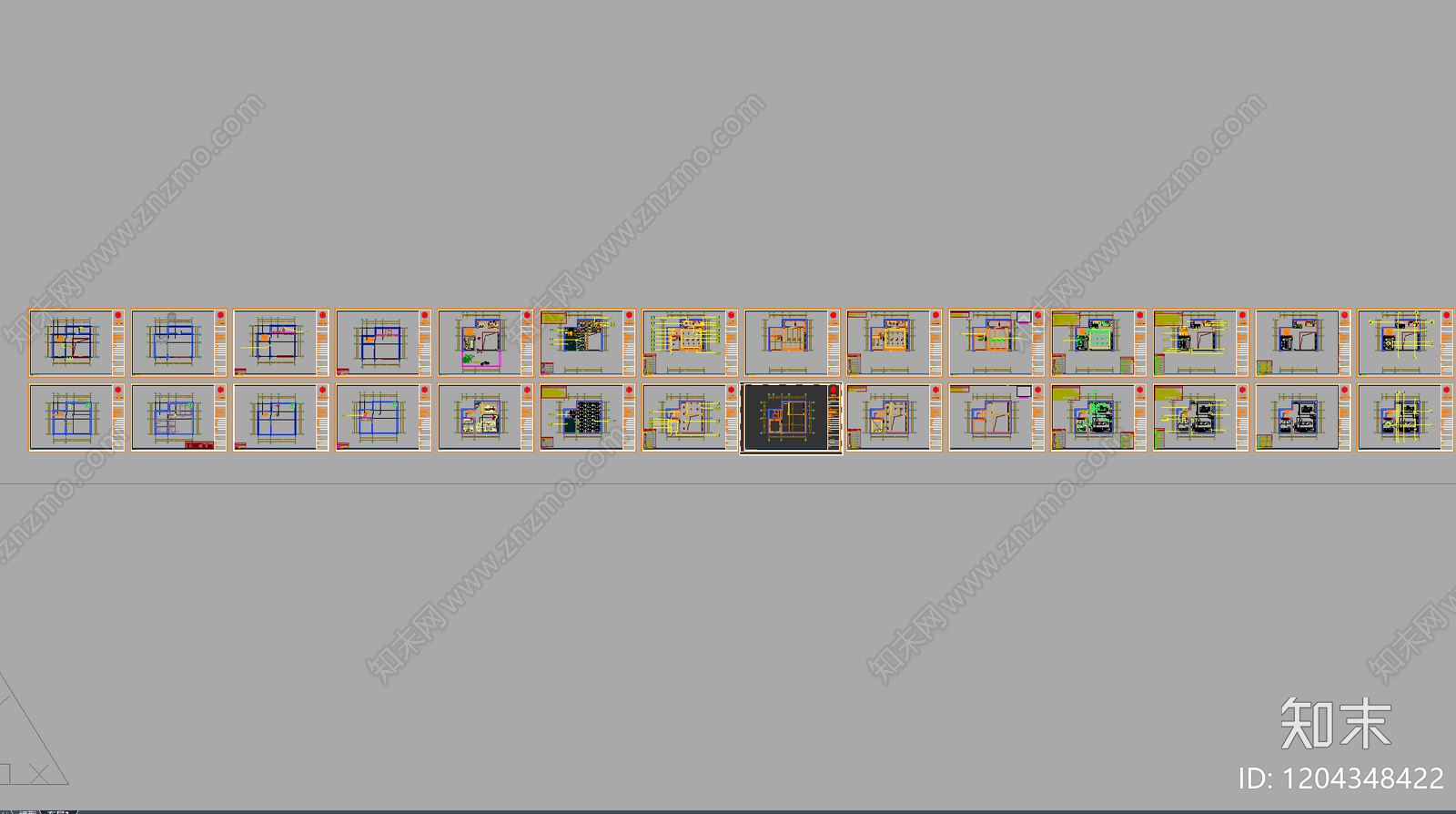 其他家装空间施工图下载【ID:1204348422】