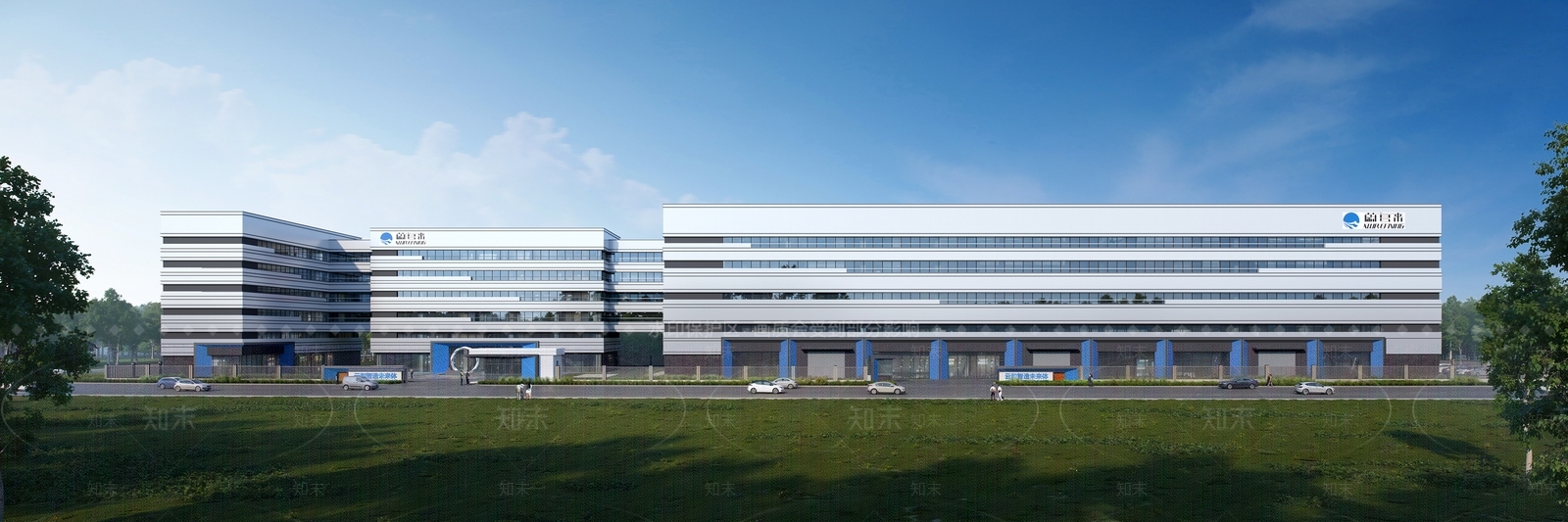 现代研发厂房SU模型下载【ID:1204355210】