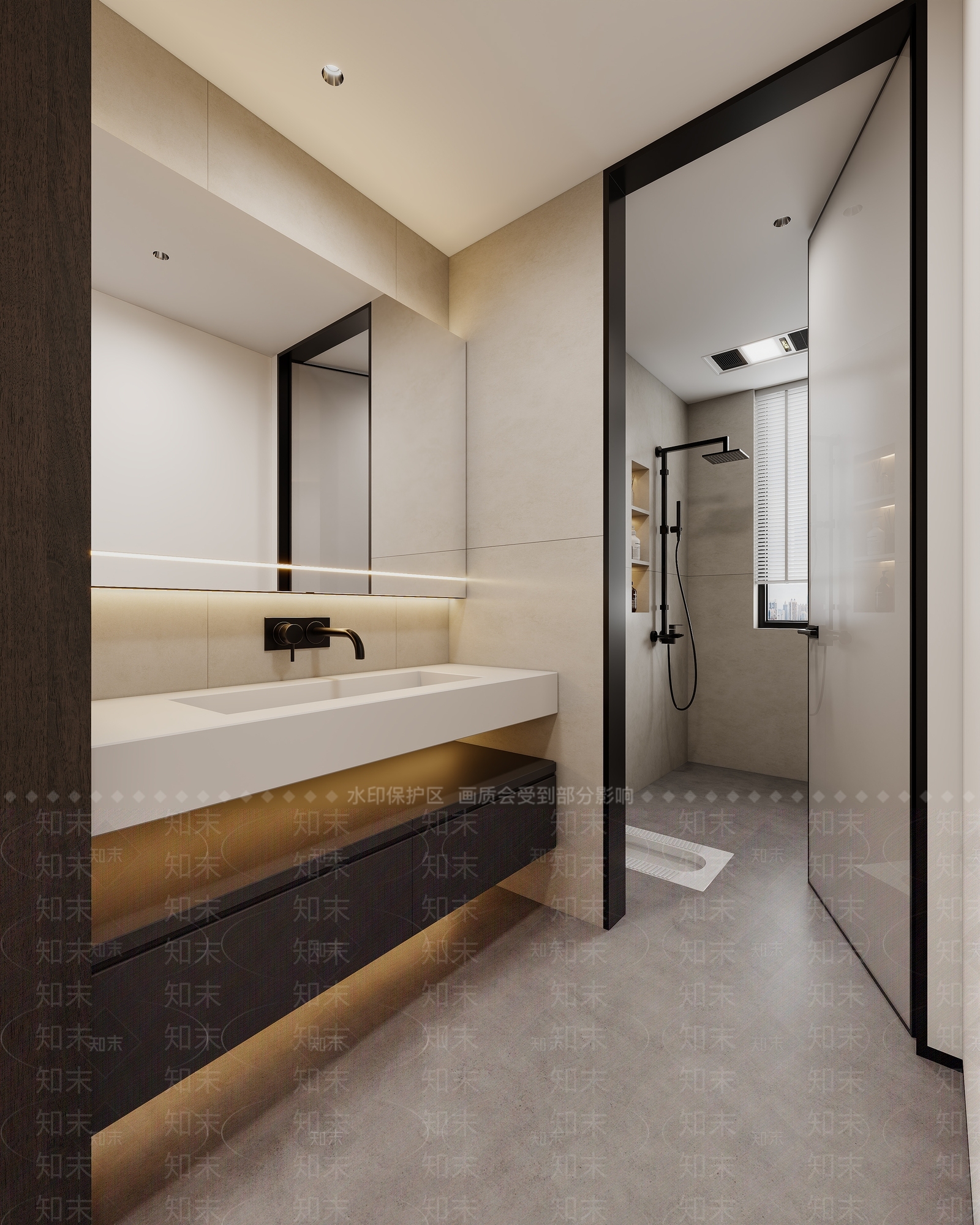 现代意式卫生间3D模型下载【ID:1204362422】