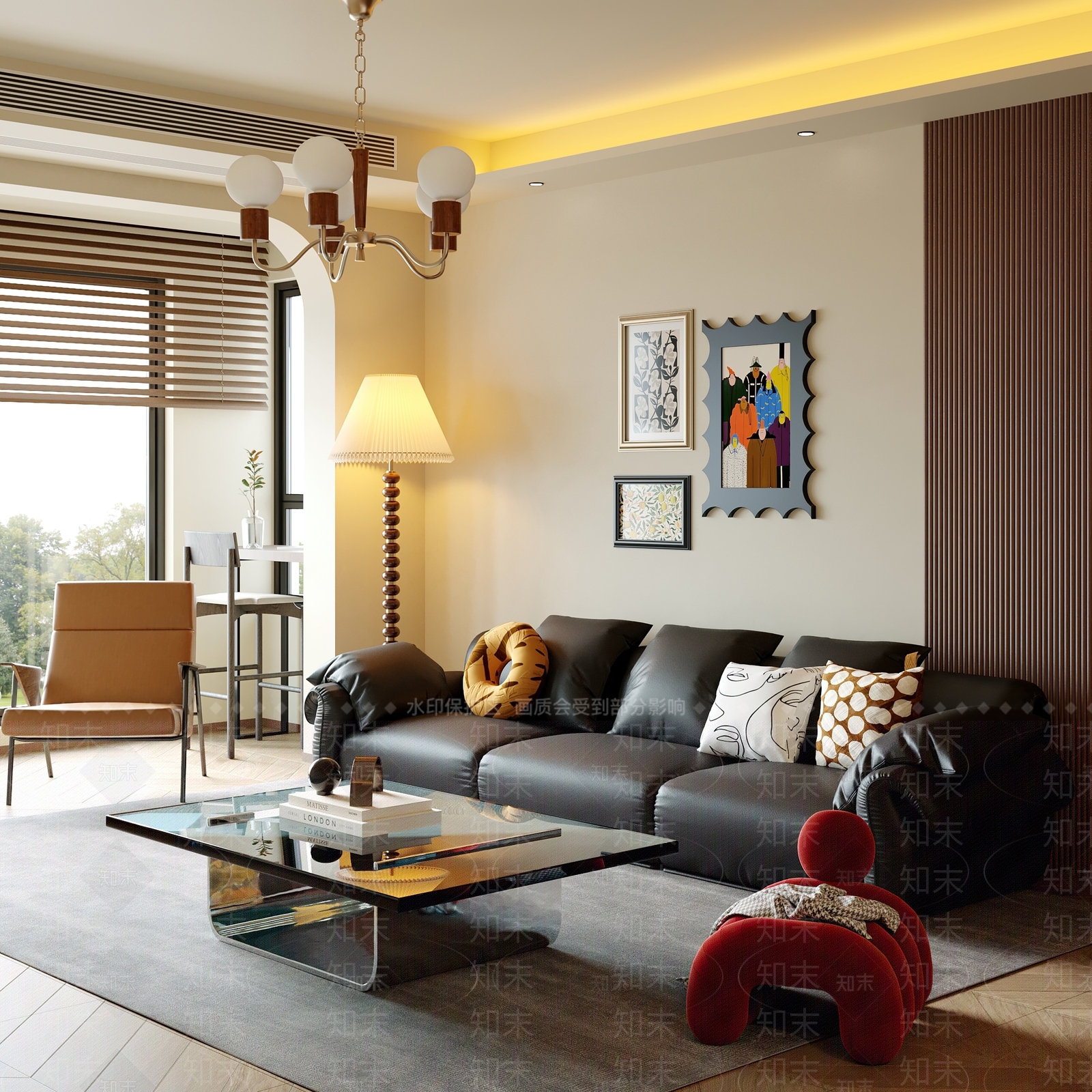 中古意式家居客厅3D模型下载【ID:1204363568】