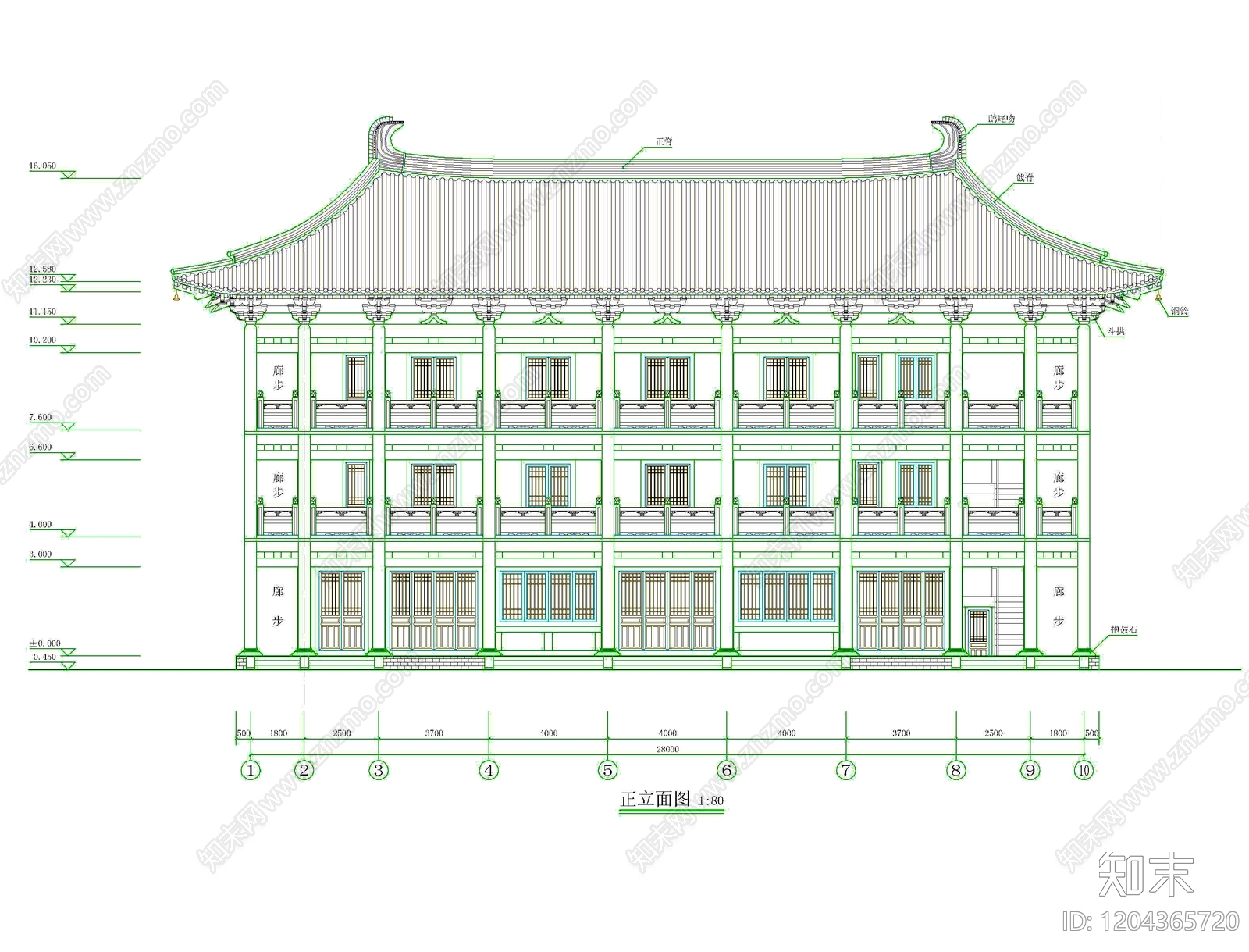其他古建筑施工图下载【ID:1204365720】