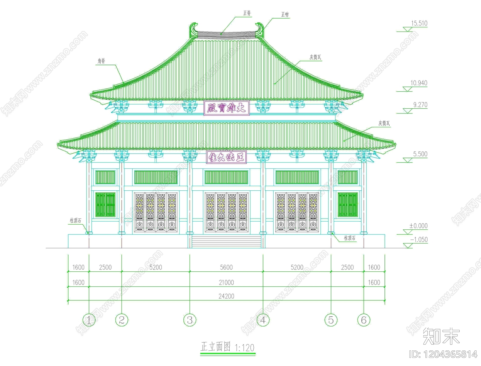 其他古建筑施工图下载【ID:1204365814】