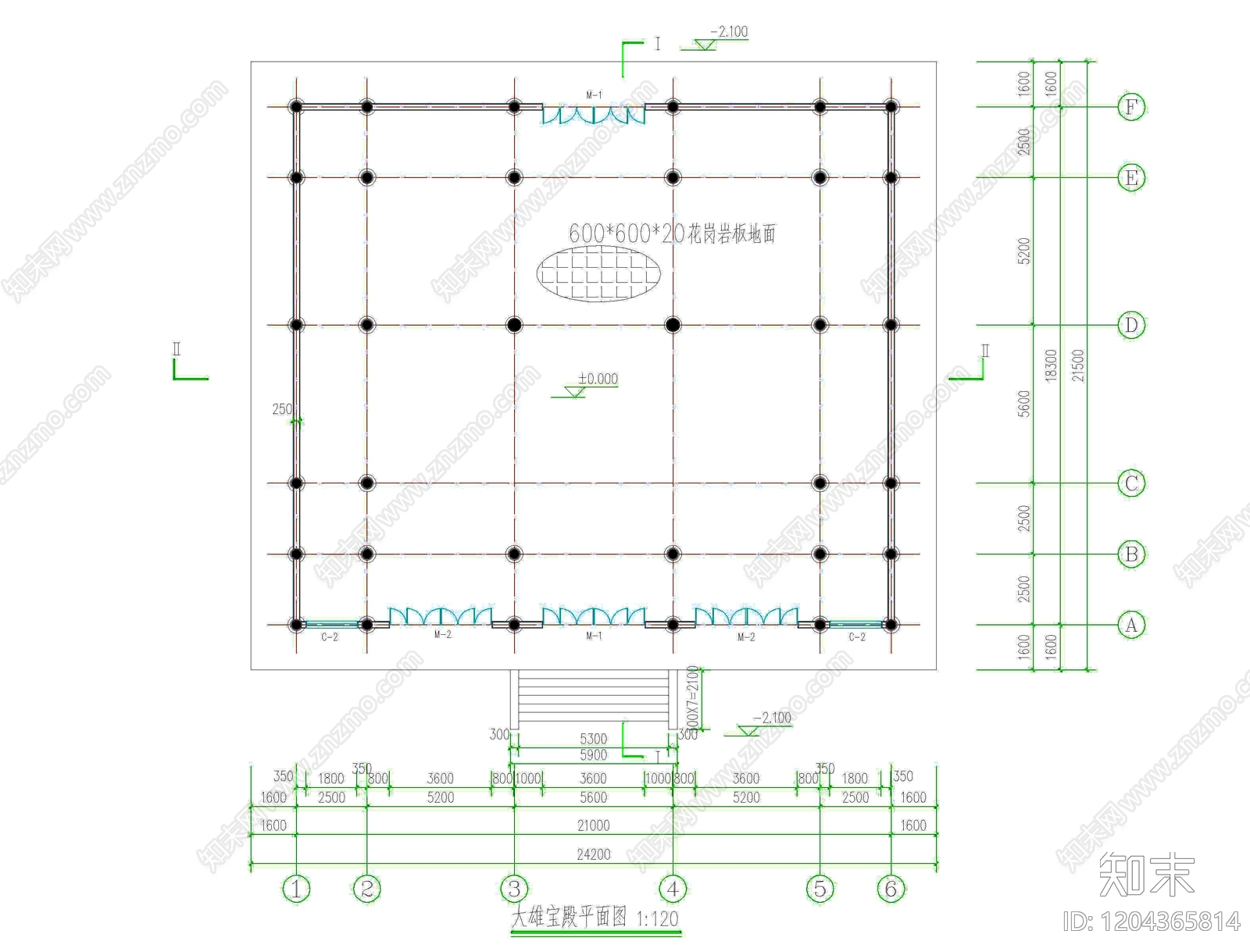 其他古建筑cad施工图下载【ID:1204365814】