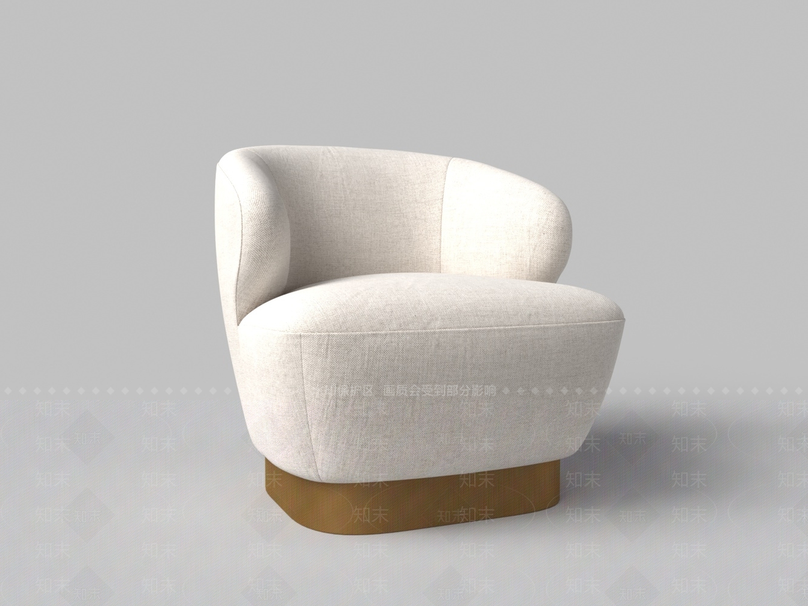 现代单人沙发3D模型下载【ID:1204372798】
