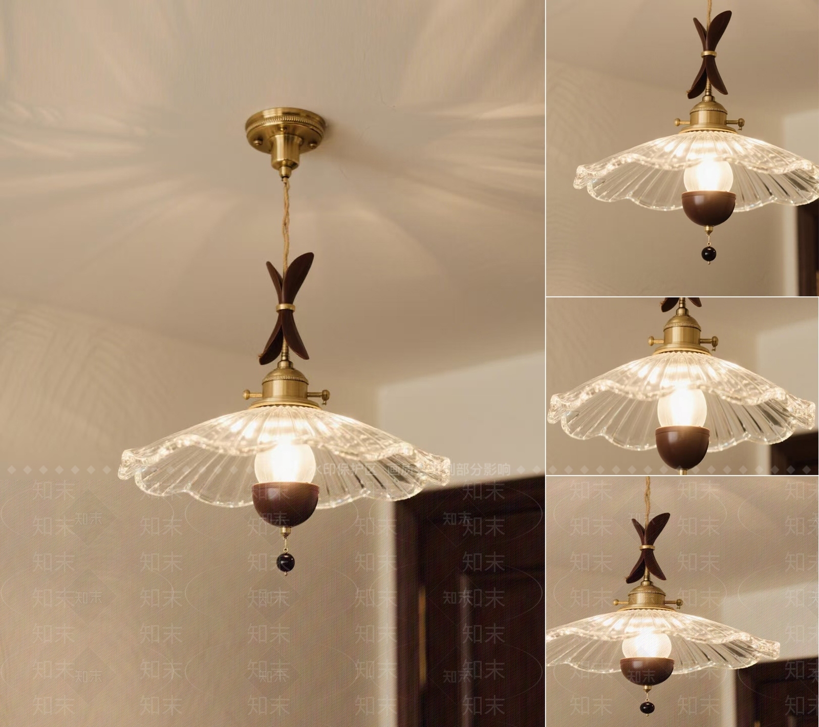 美式中古吊灯3D模型下载【ID:1204374052】