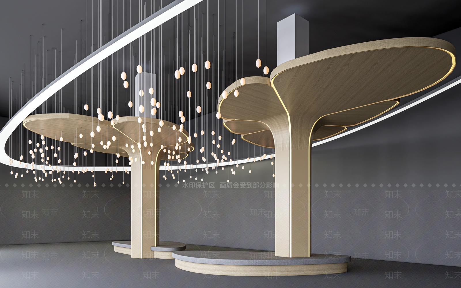 现代装饰柱SU模型下载【ID:1204375187】