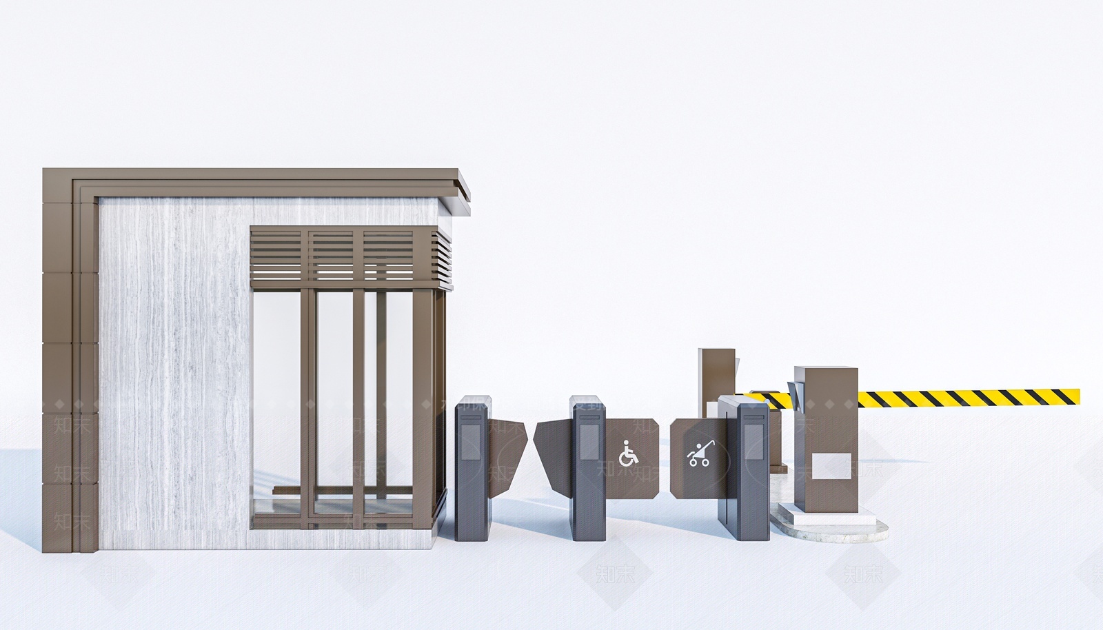 现代岗亭SU模型下载【ID:1204378145】