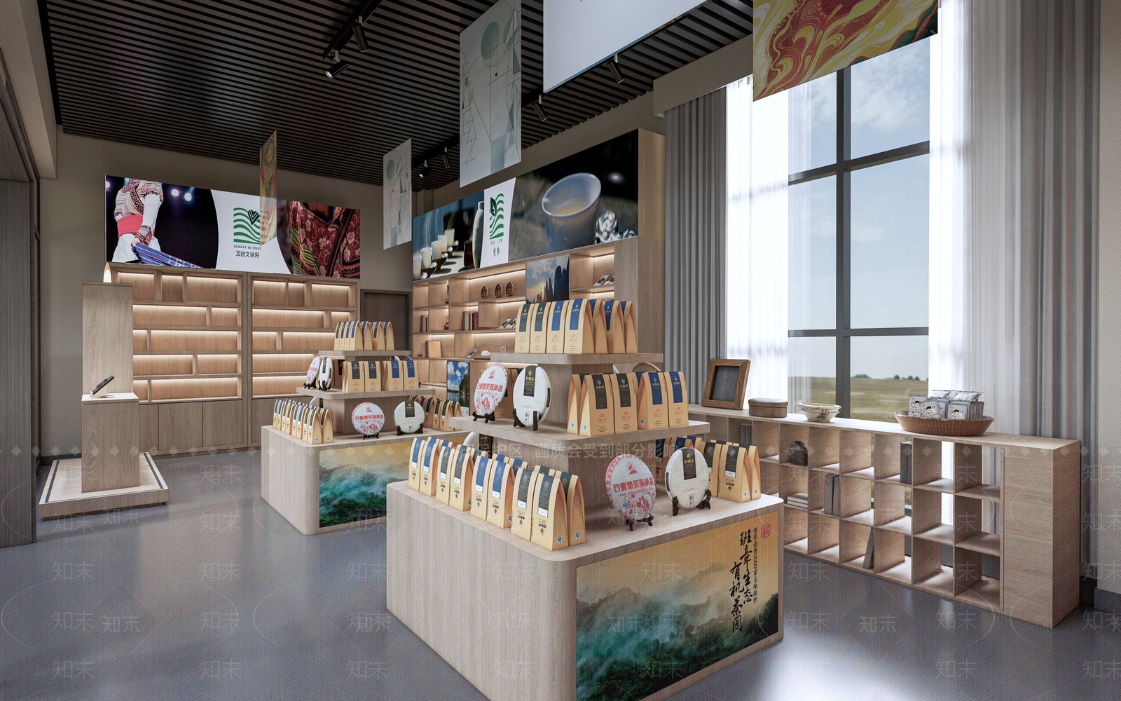 现代文创商店3D模型下载【ID:1204379414】