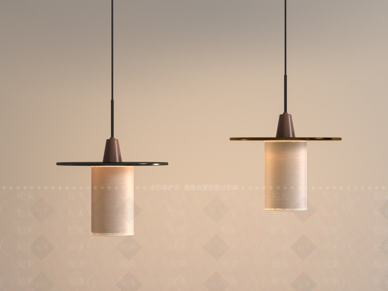 中古侘寂吊灯3D模型下载【ID:1204381441】