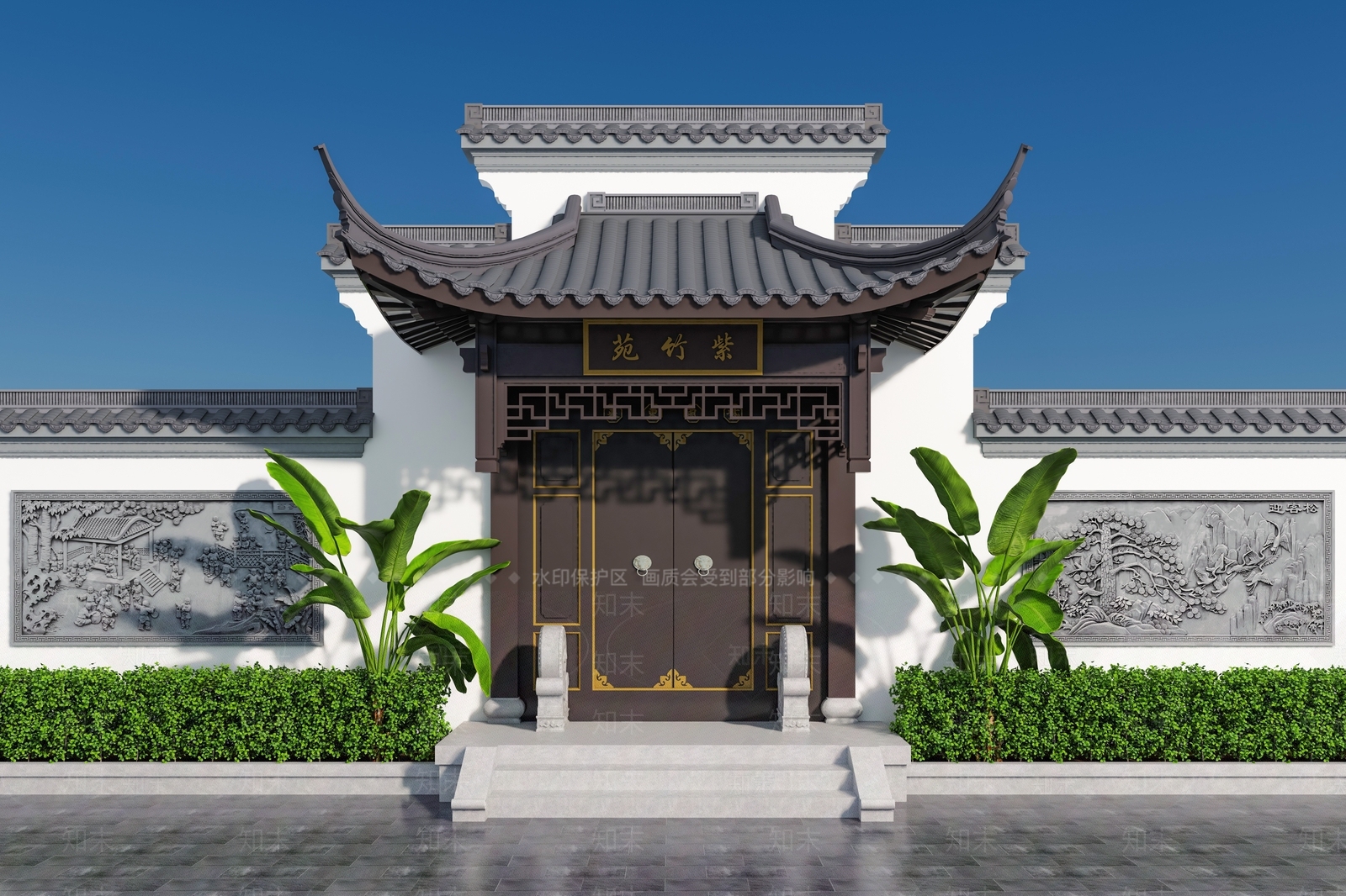 中式新中式古建3D模型下载【ID:1204384723】