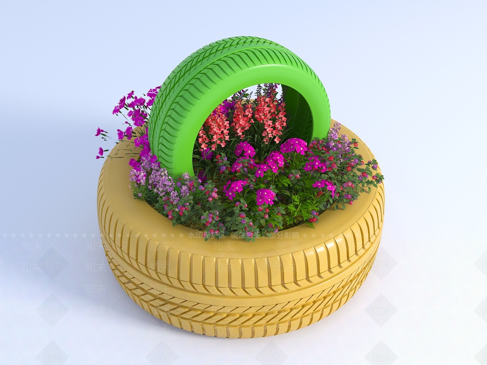 现代花箱3D模型下载【ID:1204387272】