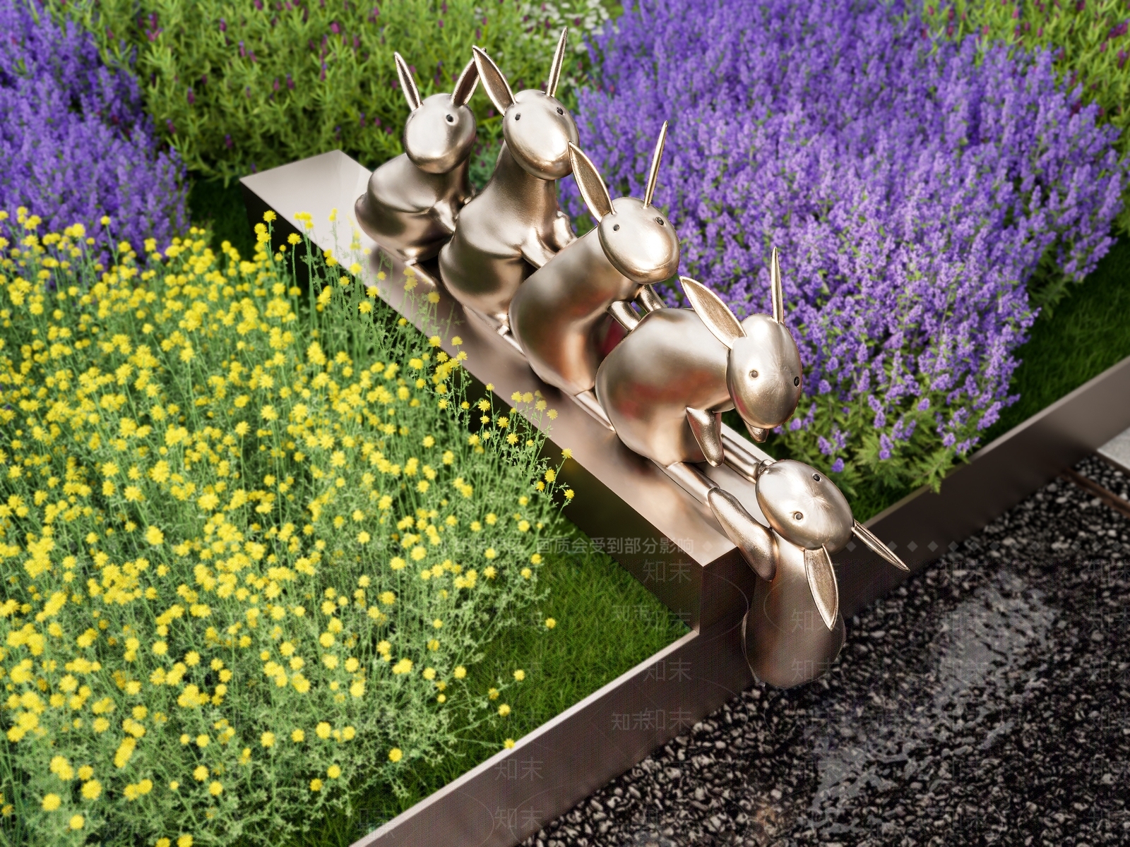 现代雕塑SU模型下载【ID:1204655155】