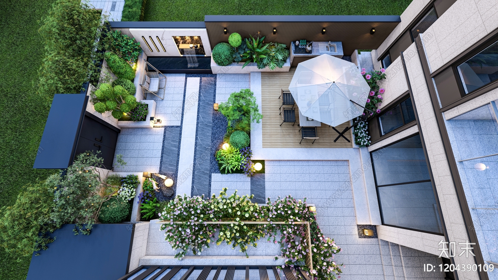 现代简约其他景观施工图下载【ID:1204390109】