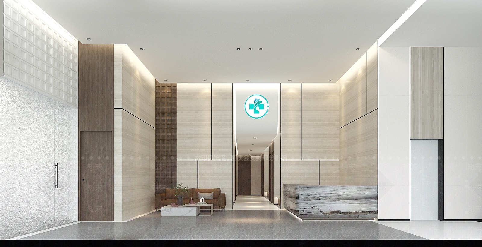 意式新中式医院3D模型下载【ID:1204391065】