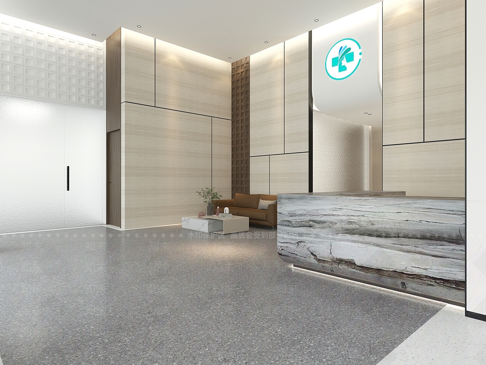 意式新中式医院3D模型下载【ID:1204391065】