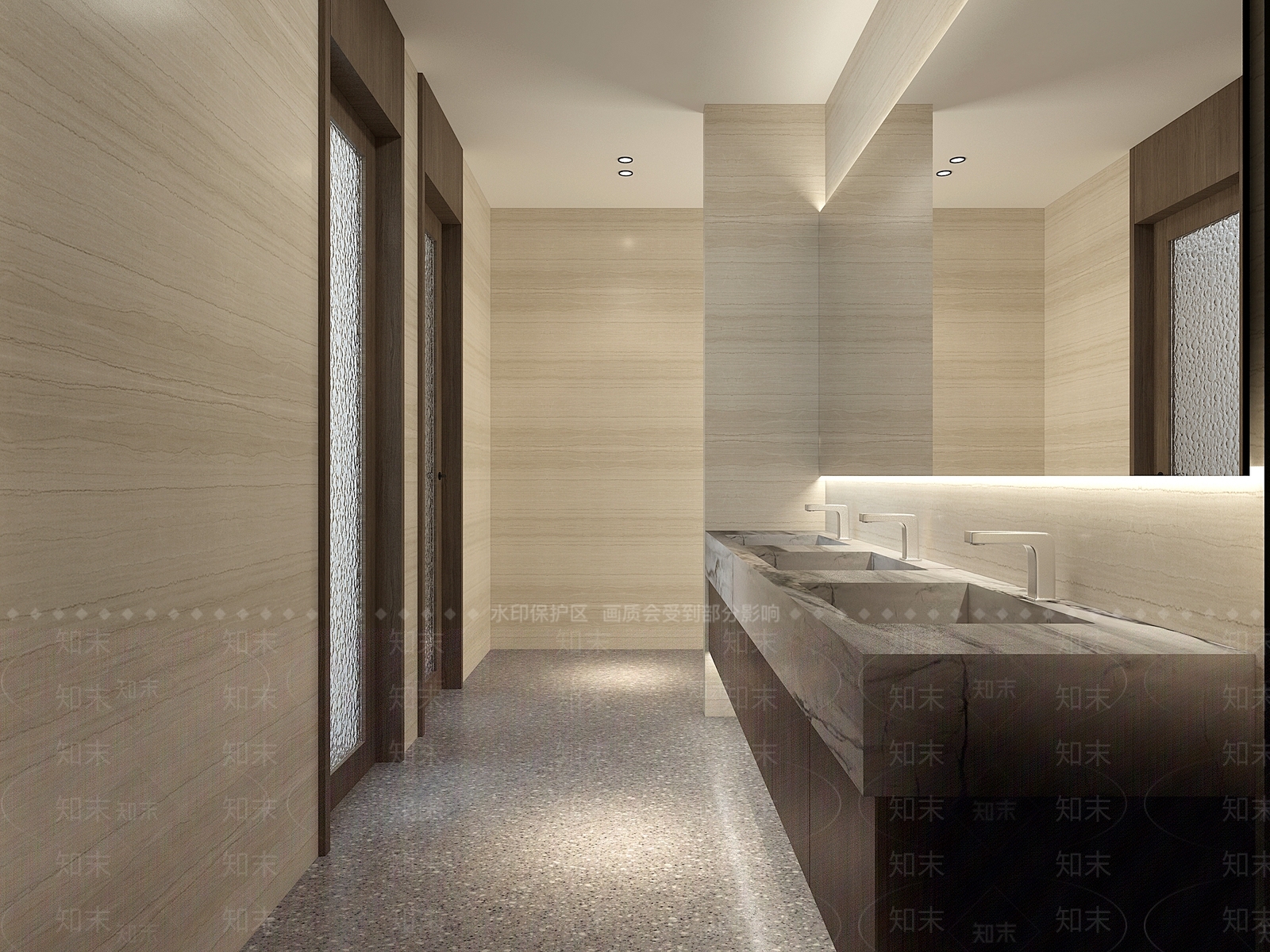 现代新中式医院3D模型下载【ID:1204391604】