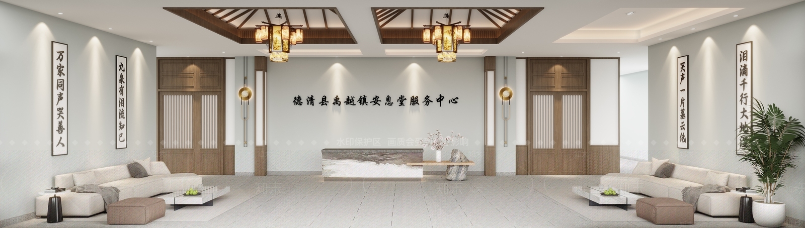 新中式其他公共空间3D模型下载【ID:1204393890】