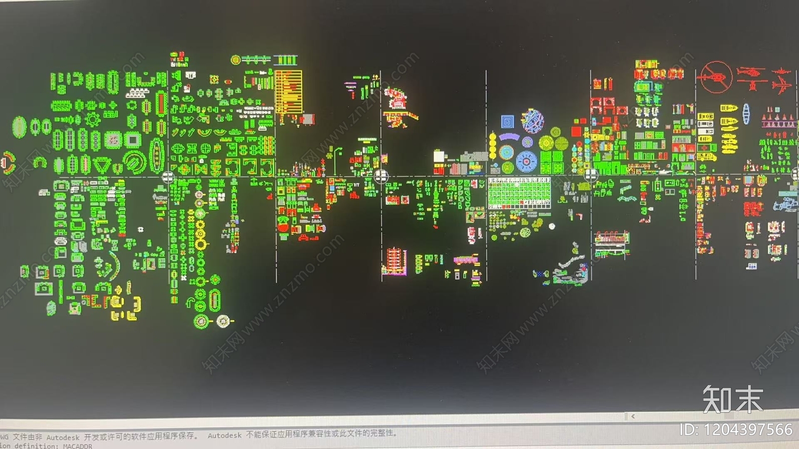 现代家具图库施工图下载【ID:1204397566】