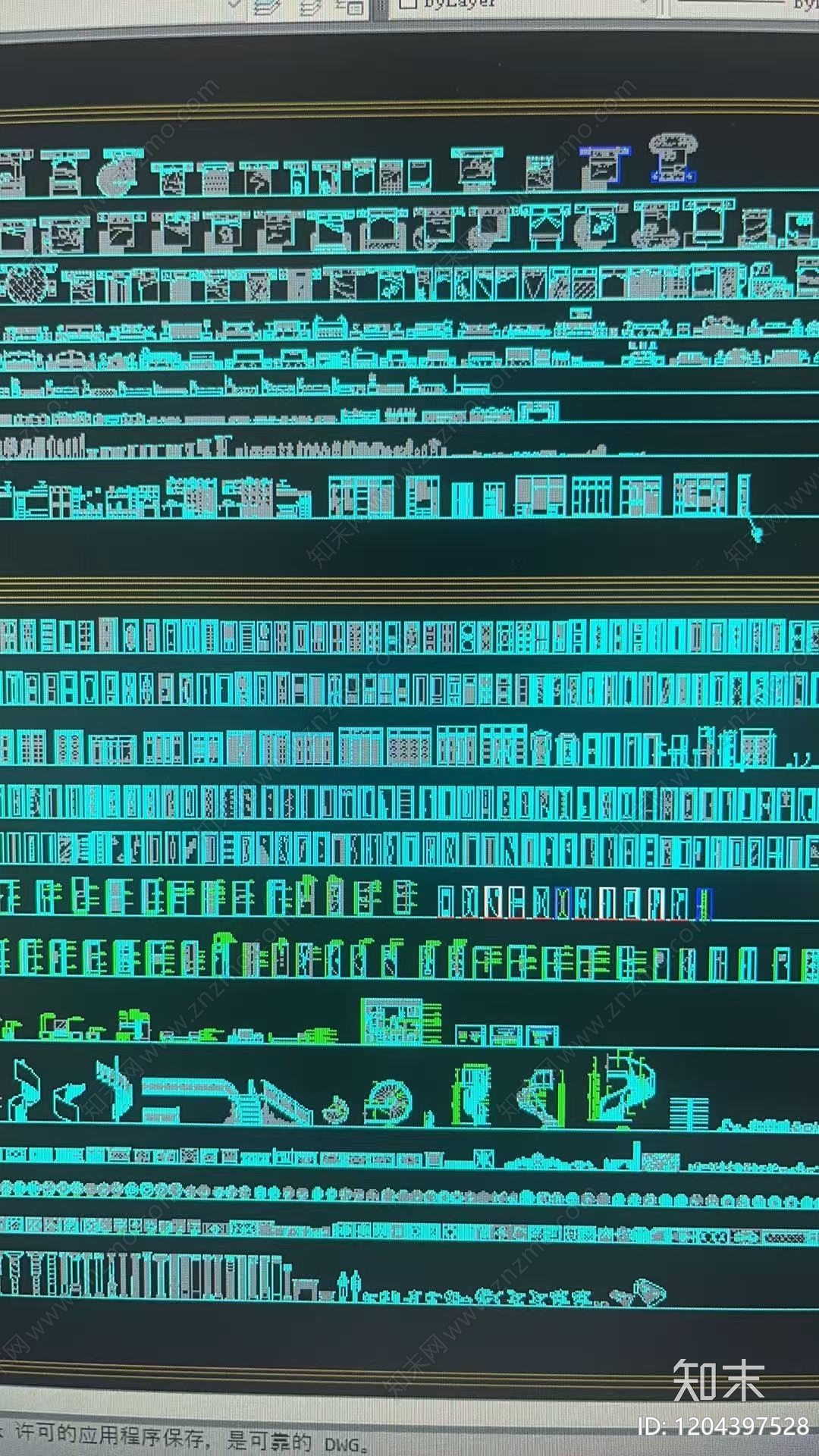 现代中式家具图库施工图下载【ID:1204397528】