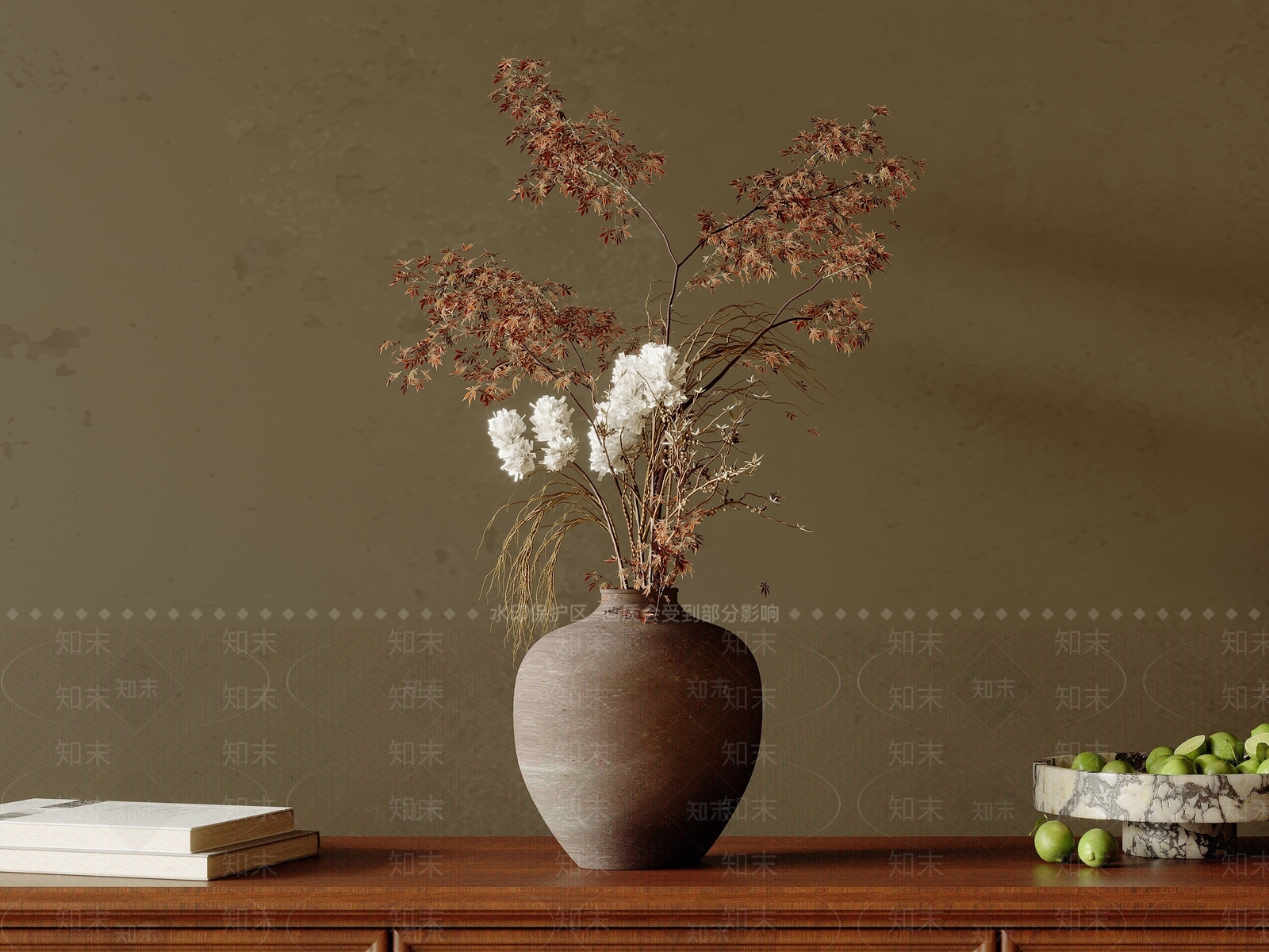 新中式花艺3D模型下载【ID:1204399186】