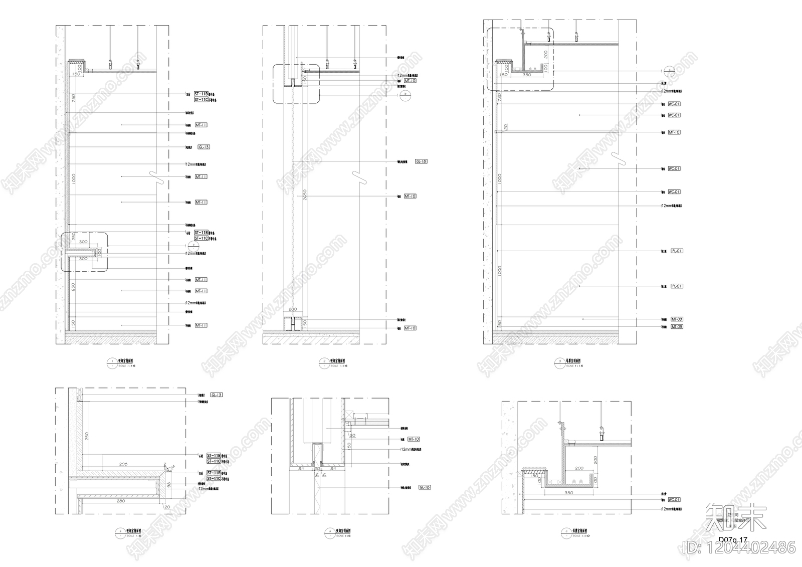 现代简约母婴室施工图下载【ID:1204402486】