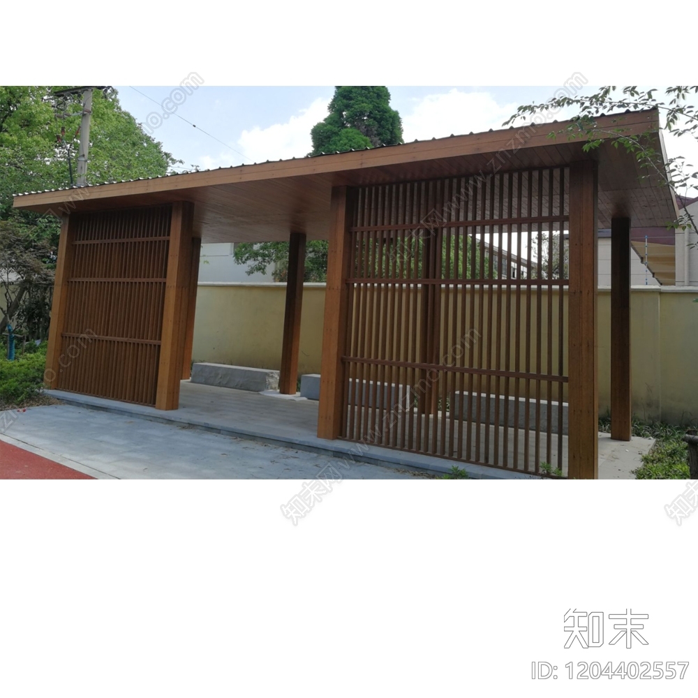 现代中式亭子图库cad施工图下载【ID:1204402557】