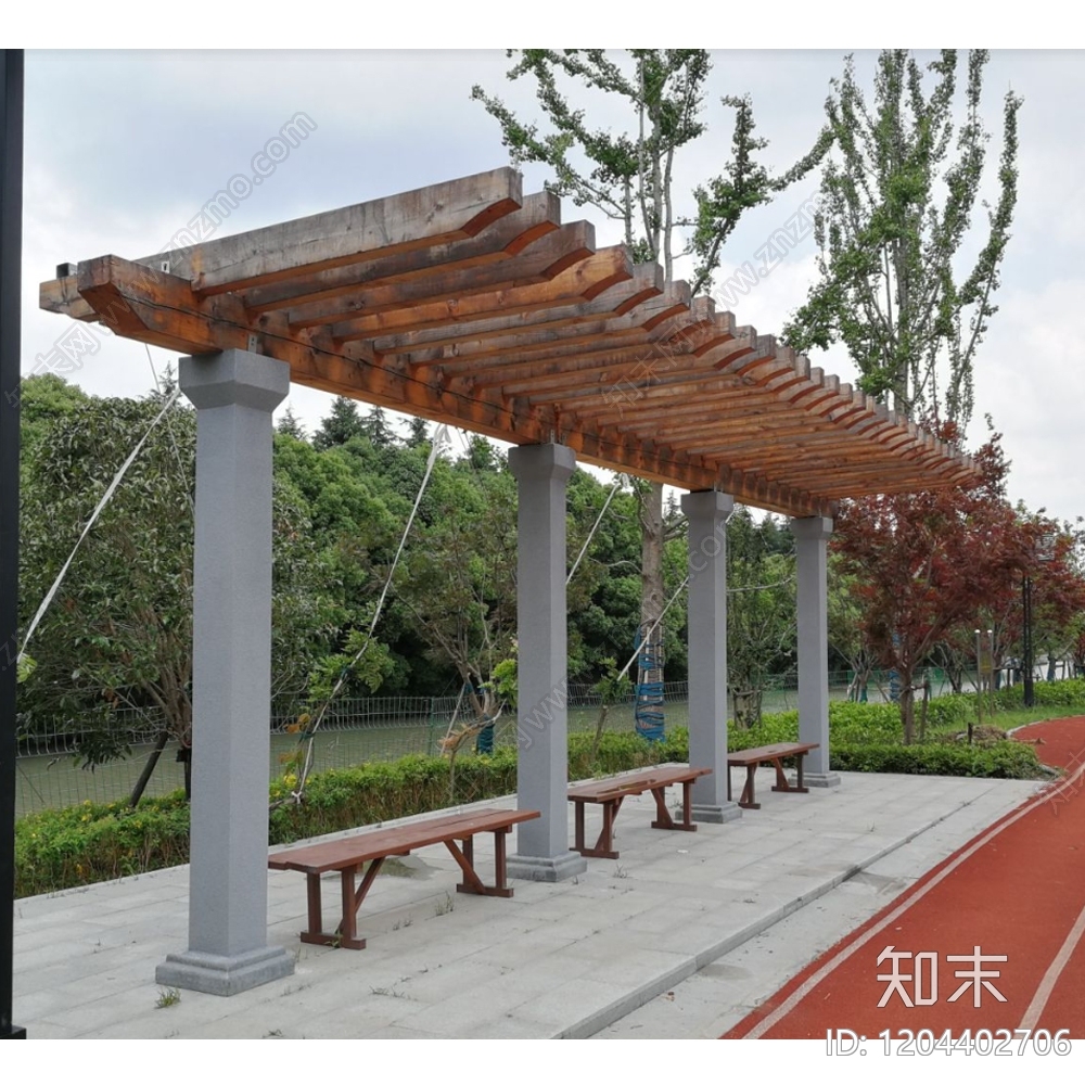 现代亭子图库cad施工图下载【ID:1204402706】