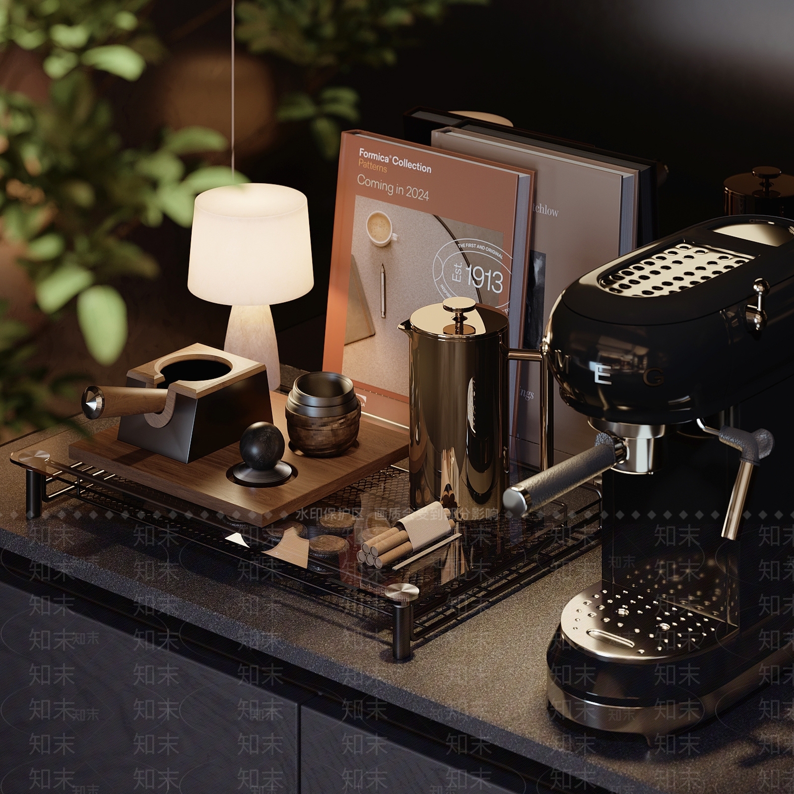 咖啡机SU模型下载【ID:1204403439】