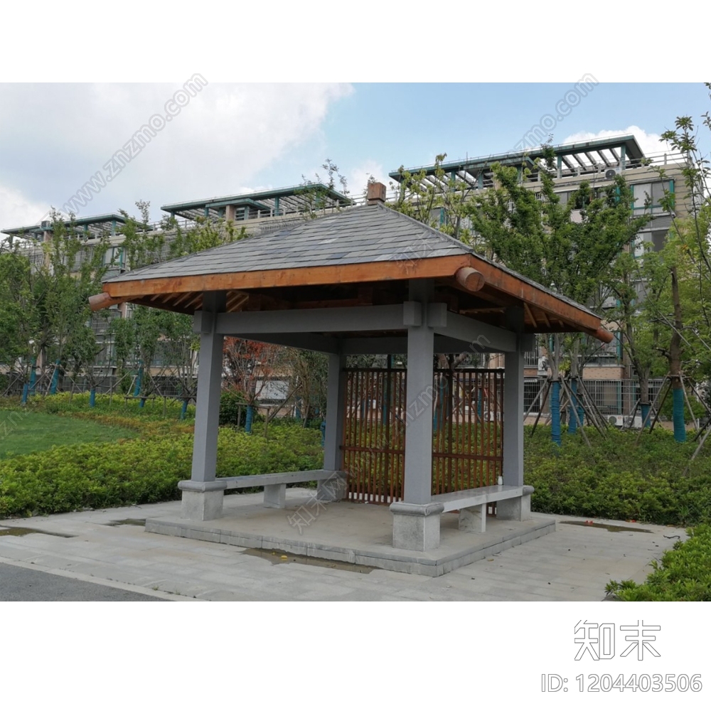 现代中式亭子图库施工图下载【ID:1204403506】