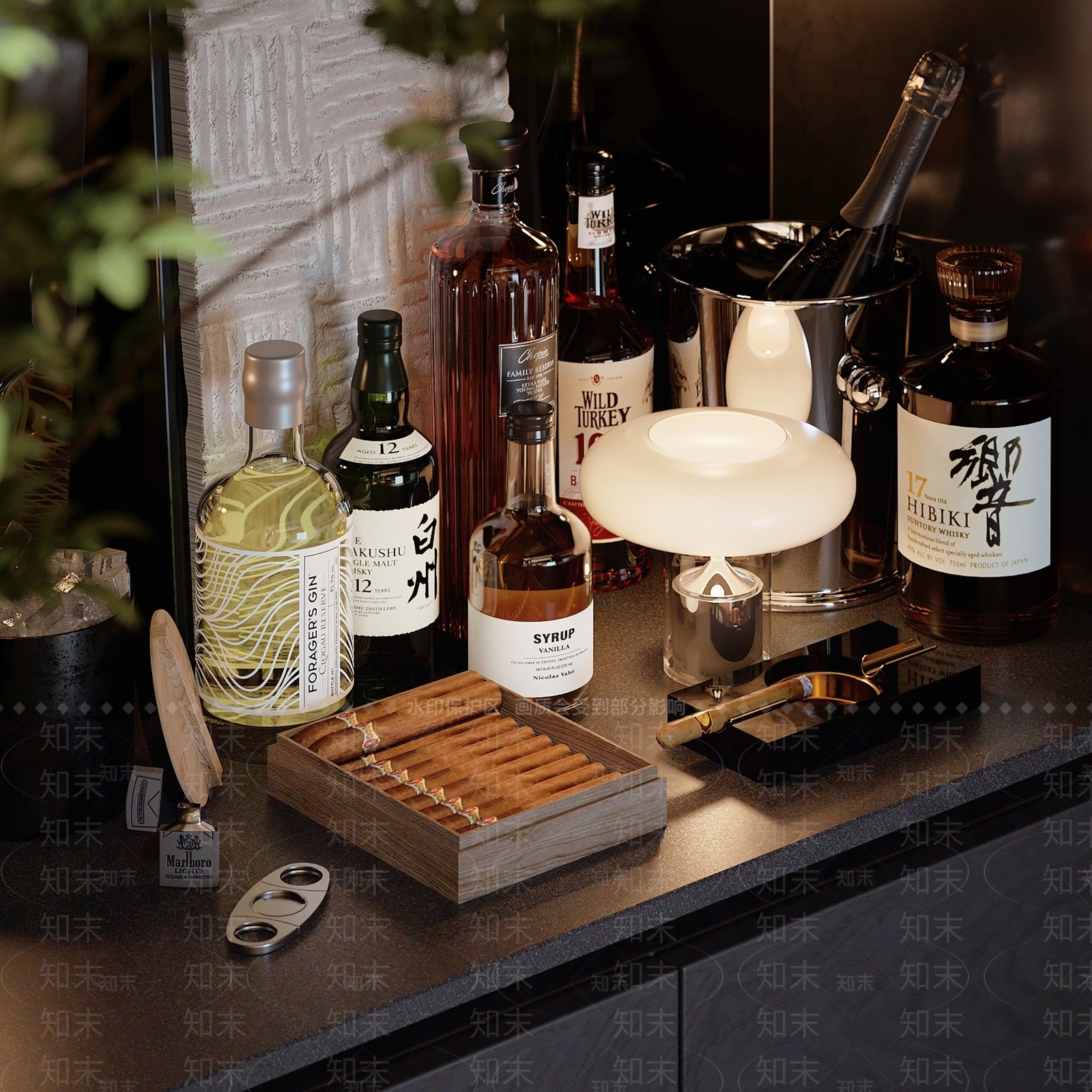 酒水食物3D模型下载【ID:1204403722】