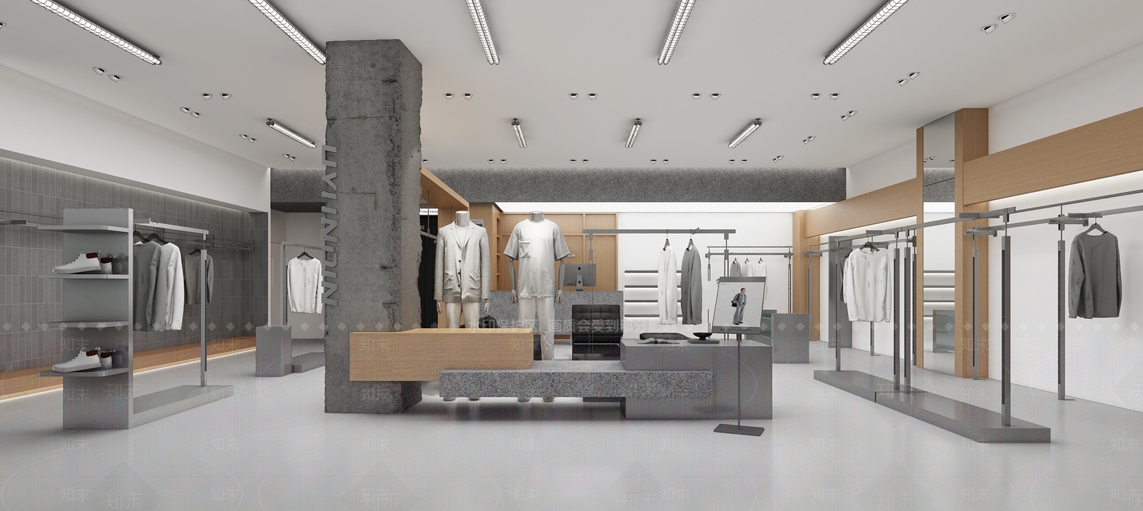 现代服装店3D模型下载【ID:1204405520】