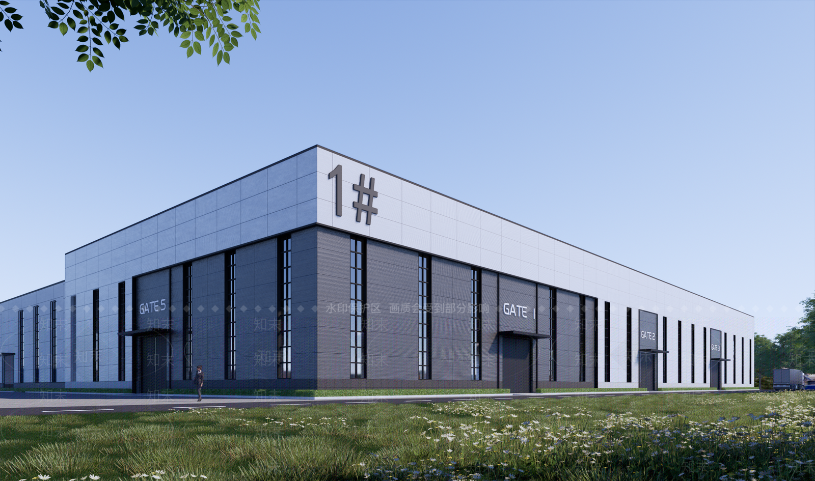 现代简约厂房SU模型下载【ID:1204408119】