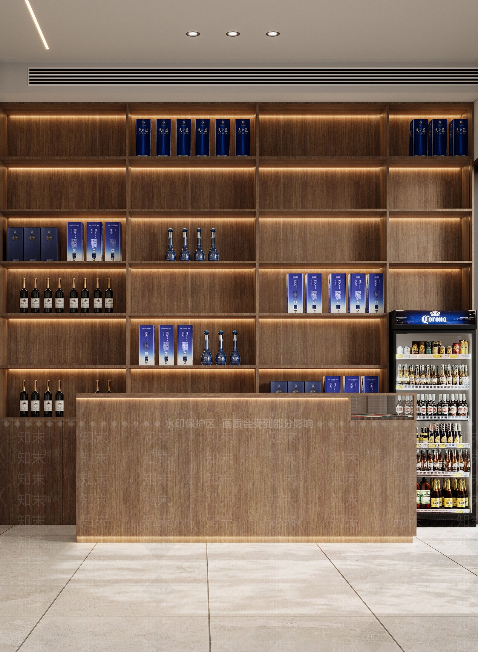 现代烟酒店3D模型下载【ID:1204409943】