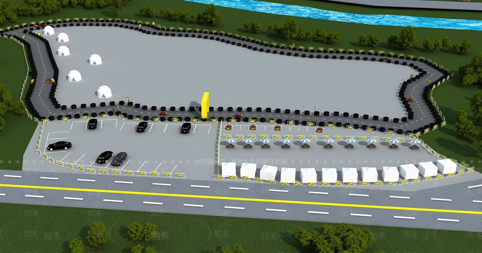 现代新中式儿童乐园3D模型下载【ID:1204412859】