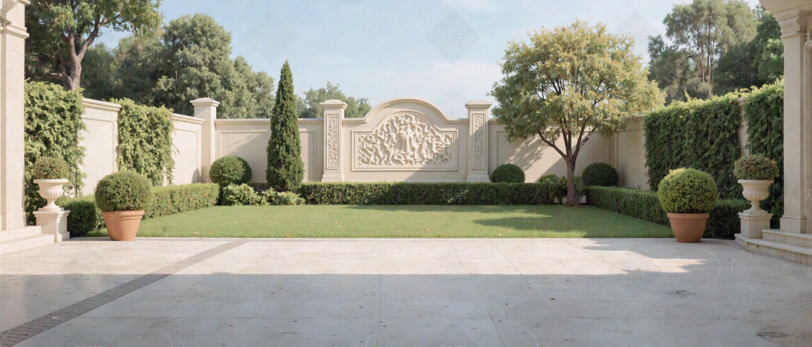 法式欧式花园贴图下载【ID:1204416285】